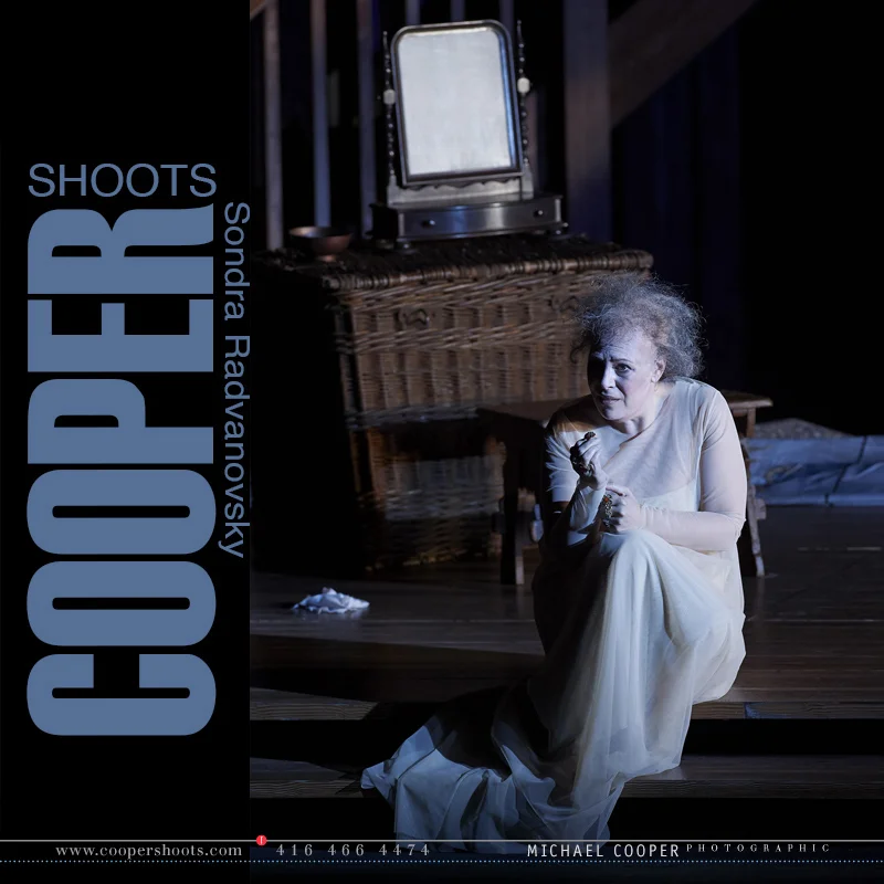 Sondra Radvanovsky - as Elisabetta in the Canadian Opera Company production of Roberto Devereux, 2014. Conductor Corrado Rovaris, director Stephen Lawless, set designer Benoît Dugardyn, costume designer Ingeborg Bernerth and lighting designer Mark McCullough.