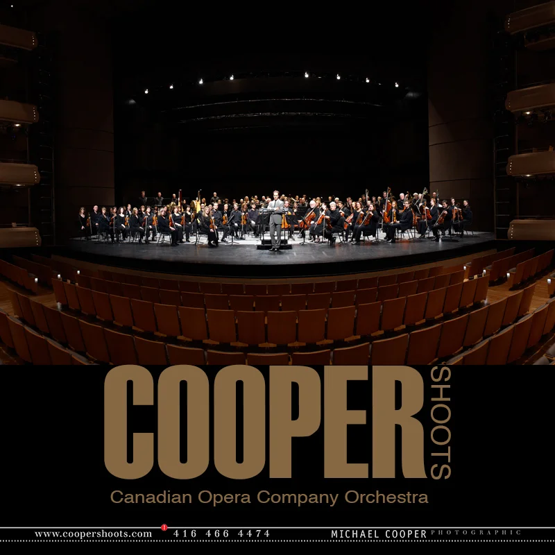 Johannes Debus - Conductor with members of the orchestra, Music Director of the Canadian Opera Company