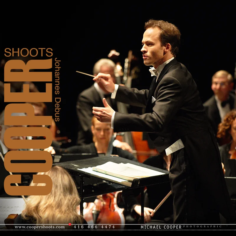 Johannes Debus - Conductor with members of the orchestra, Music Director of the Canadian Opera Company
