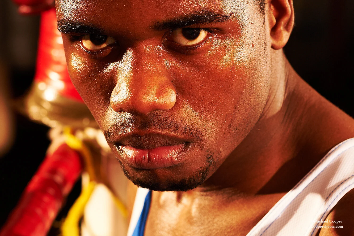 Jhevanie Dixon , boxer - training at Dewith's Boxing Studio