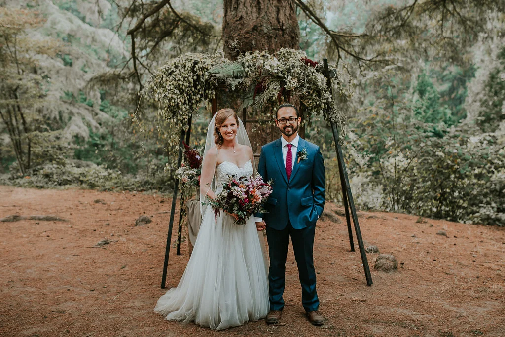 Simple Wedding arch with hops