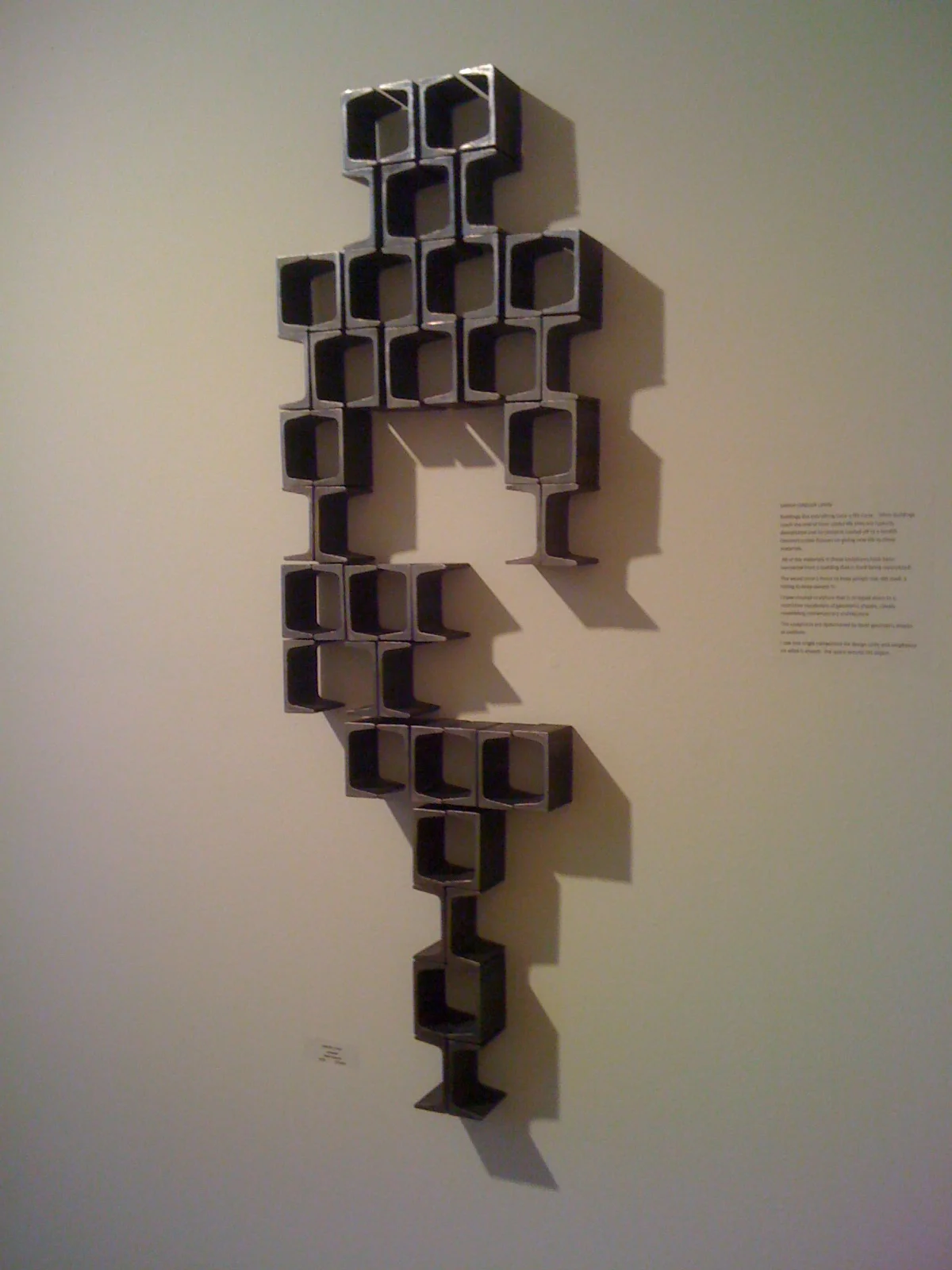   Channel.   14”x 32”.  Salvaged steel channel. 