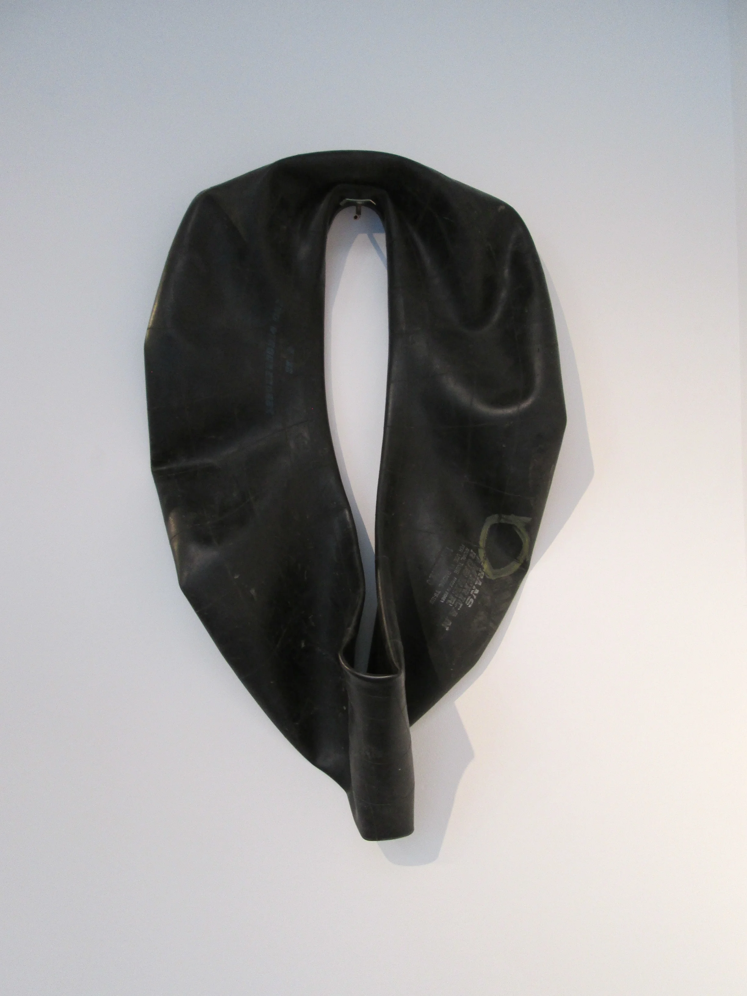   out of breath.   18”x 30”.  Found semi truck inner tube by RR tracks 