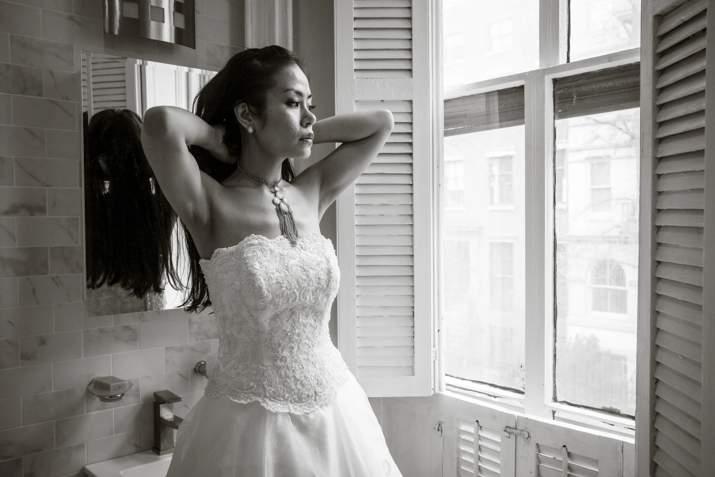 Delia getting ready...