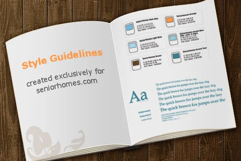Check out the SeniorHomes.com style guide.