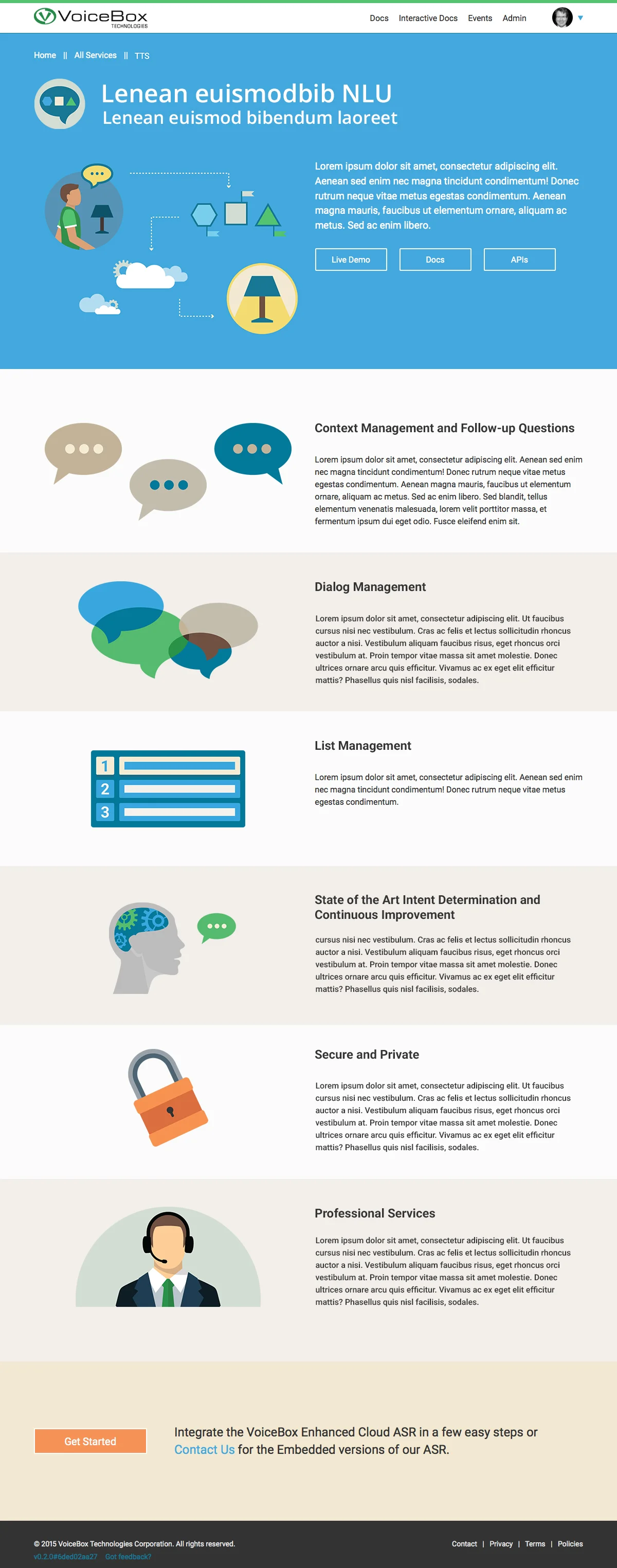 Natural Language Understanding Page