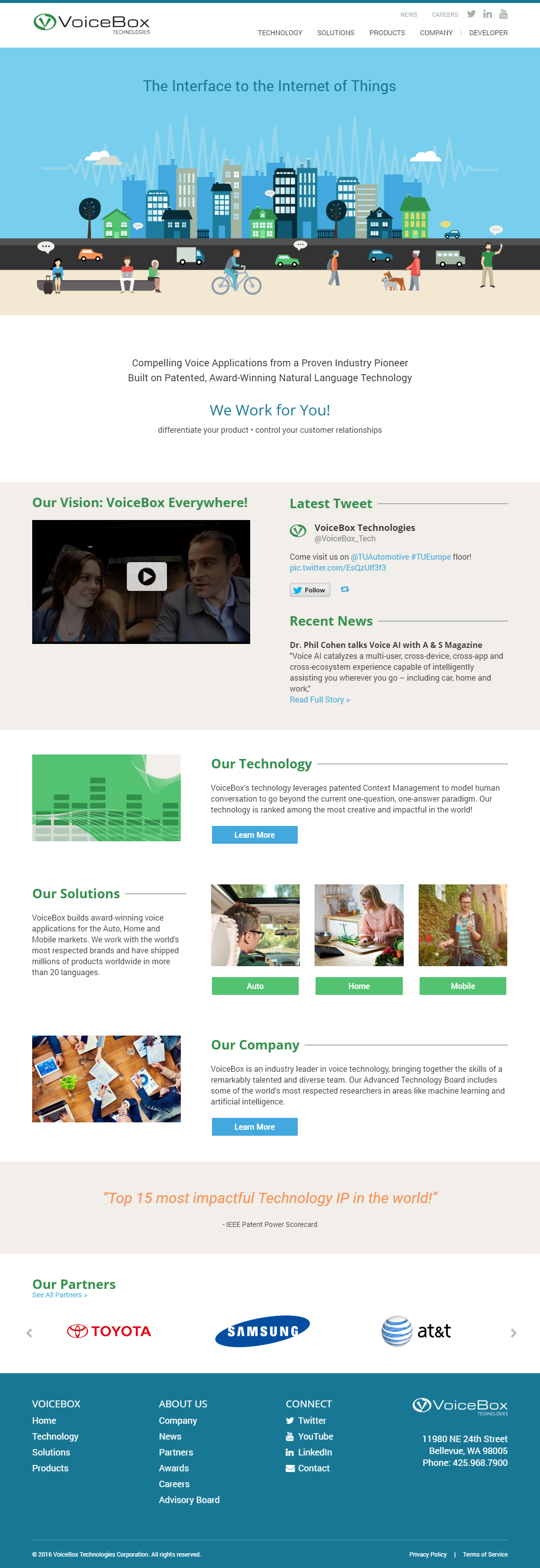 Corporate Site - Homepage