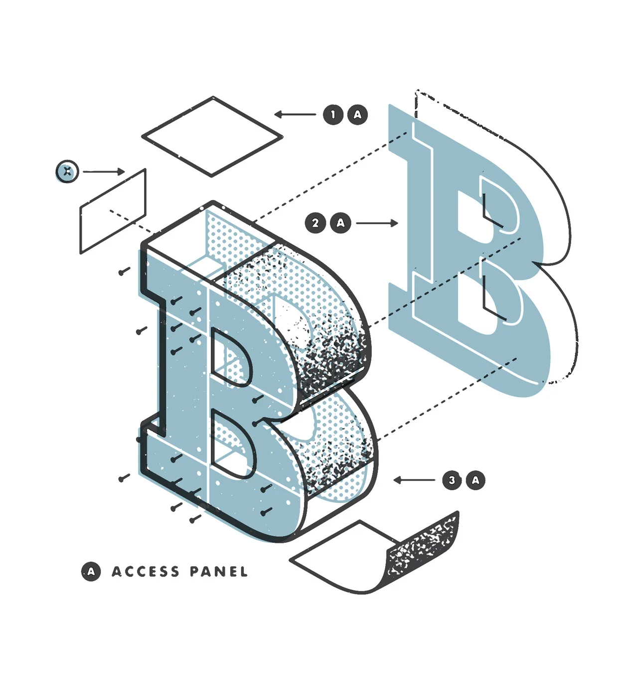 (via Dribbble - B.jpg by Matt Stevens)