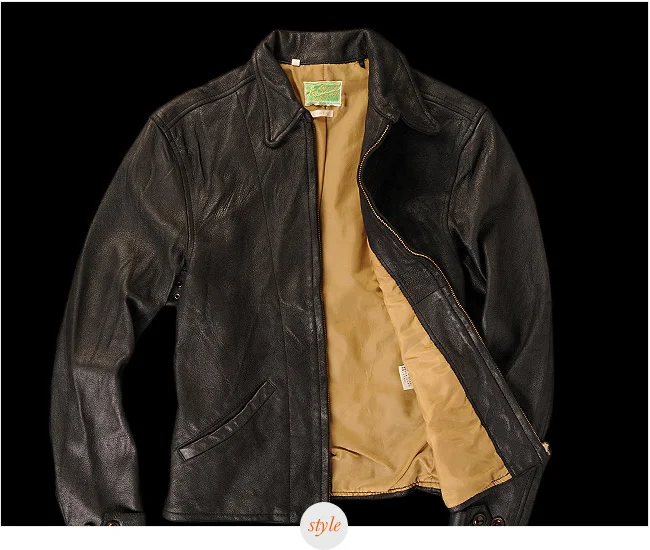 Bond Style Pick: Levi’s Vintage Clothing 1930s Leather Jacket
Chris Wright, gearpatrol.com
Though Daniel Craig pulls off a solid fash­ion­able Bond, let’s be hon­est: what we’re buy­ing tick­ets to see is the griz­zly after­math (and pre-math, and d…