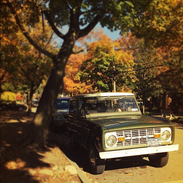 #fordbronco #vintage #classic #fall #autumn #newyork  (at The Village of Cold Spring)