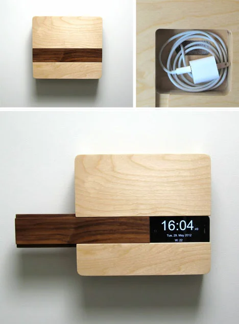 Wall-Mount Butler Organizes Keys, Phone, Wallet &amp; Glasses
Loef, dornob.com
[ Filed under Odds &amp; Ends &amp; in the Fur­nish­ings cat­e­go­ry ]There are a few things you never want to leave the house with, and this handy com­pan­ion helps you …