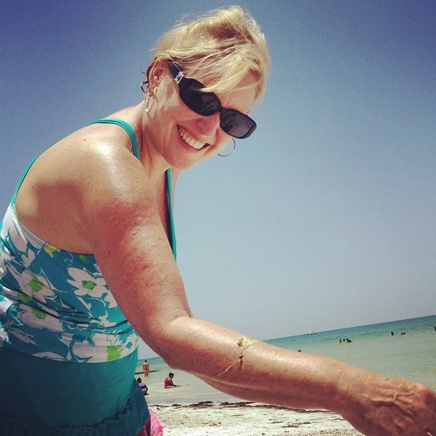 Gull poop (Taken with Instagram at Coquina Beach)