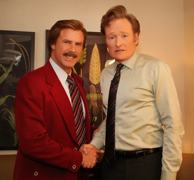 laughingsquid:

Ron Burgundy Announces Sequel to Anchorman Movie on Conan Show
