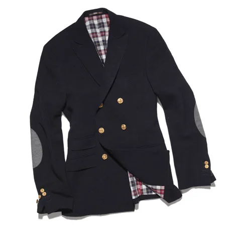 thestylebuff:

Michael Bastian Double-Breasted Blazer + Elbow Patches