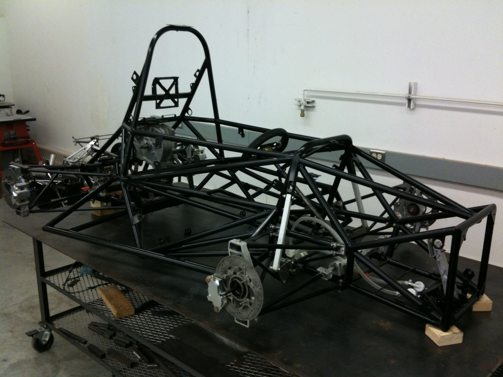  Chassis on our frame table 