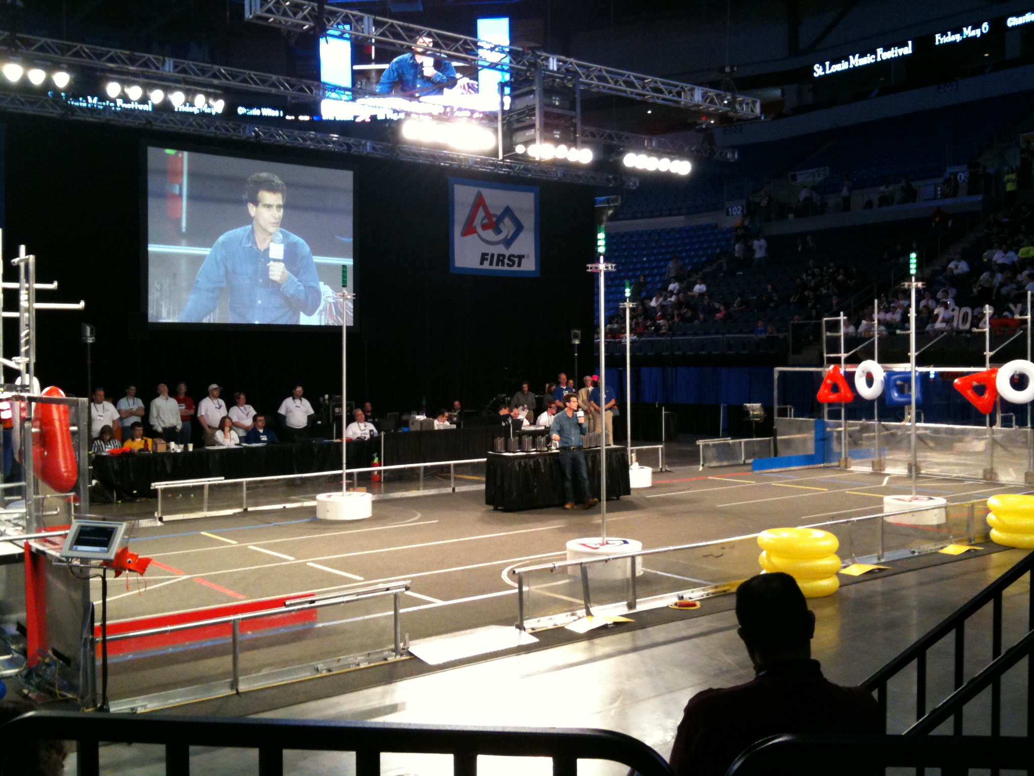  FIRST founder, Dean Kamen, speaking at the 2011 St. Louis Regional 