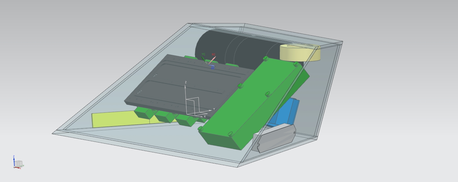 Repackaged A1000 motor drive - side view