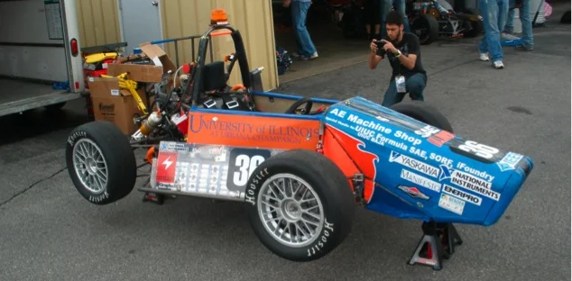 The car at competition