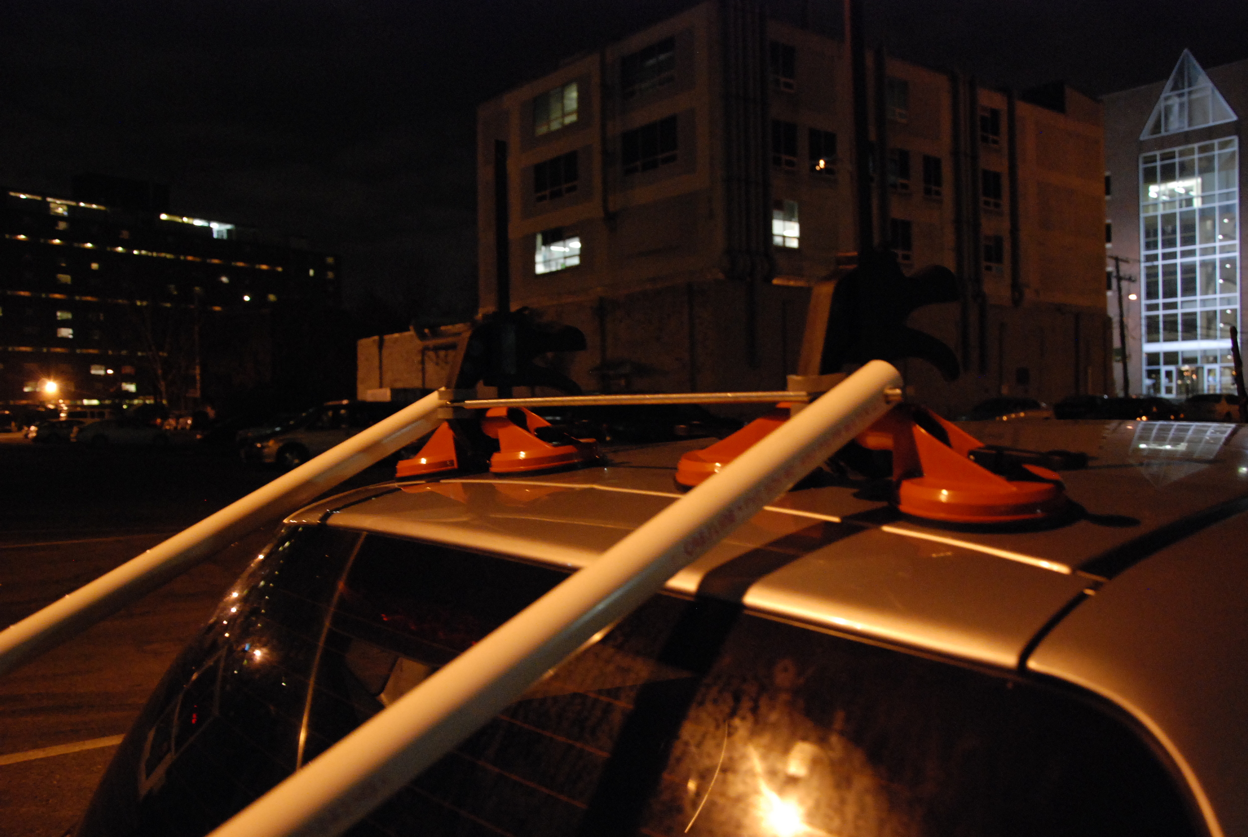  ​An early PVC model of a foldable bike rack 