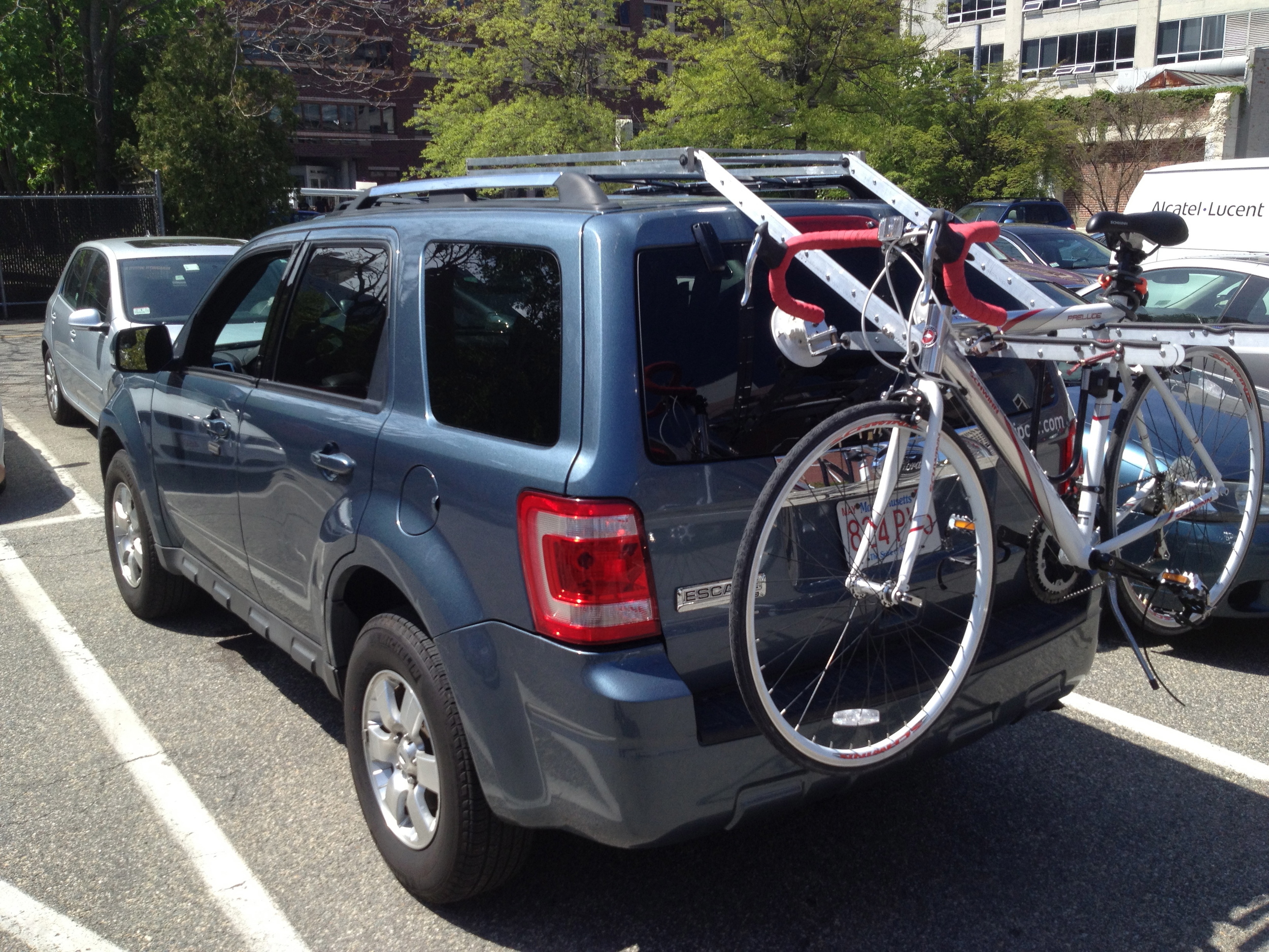  ​The unpainted alpha prototype on a Ford Escape 