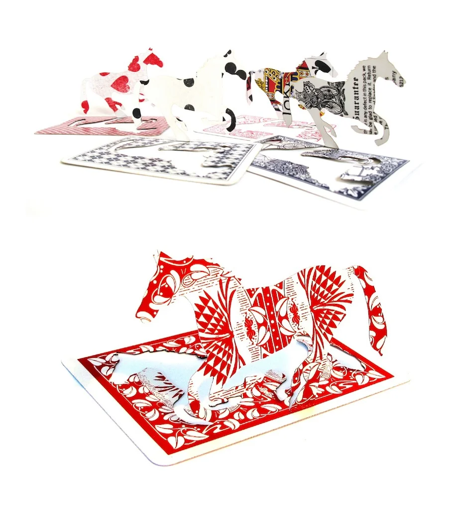 Horse Popup Playing Card