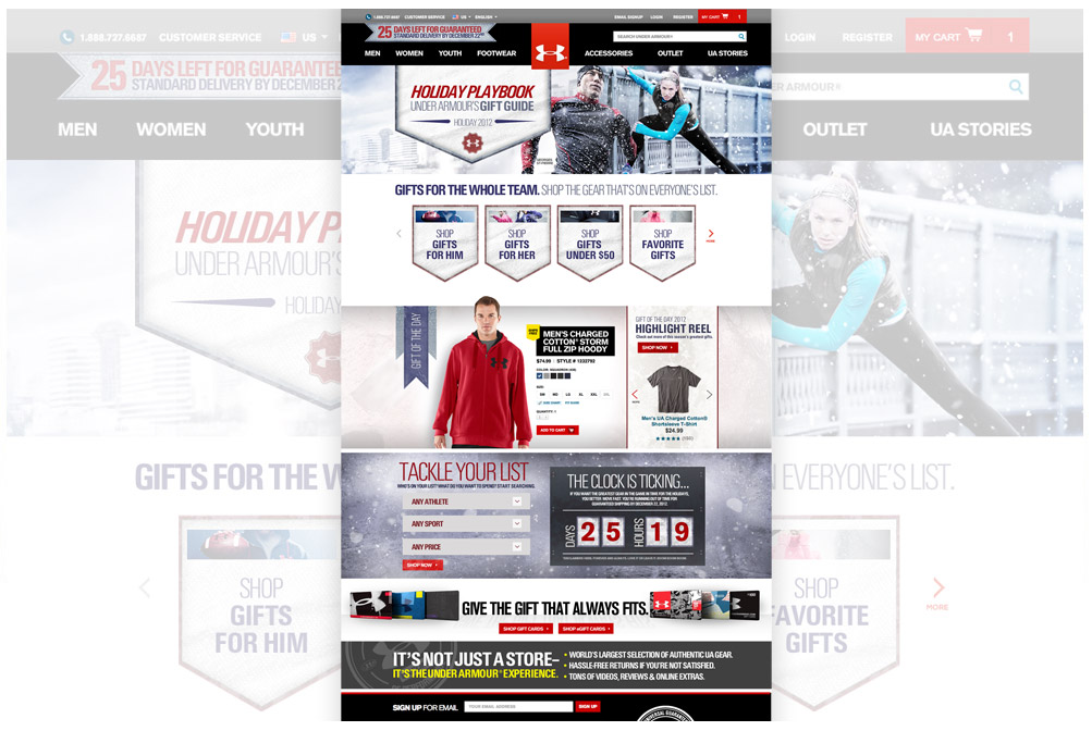 Custom Holiday Landing Page