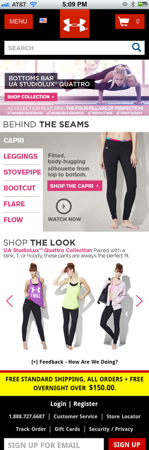 Custom Mobile Landing Page