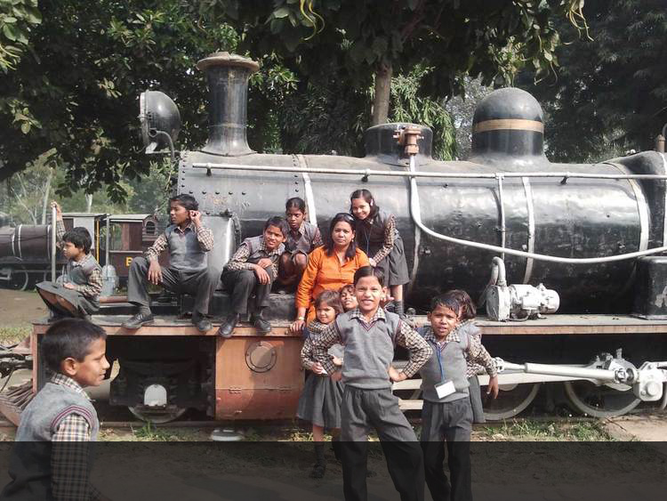 Ankuran Students at The Railway Museum.
