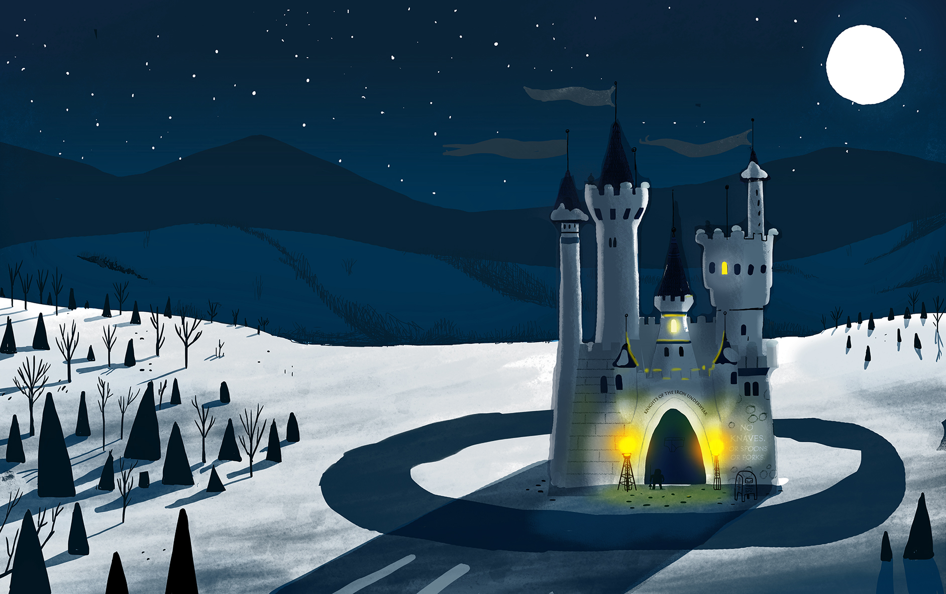 The Knights' Castle Lit