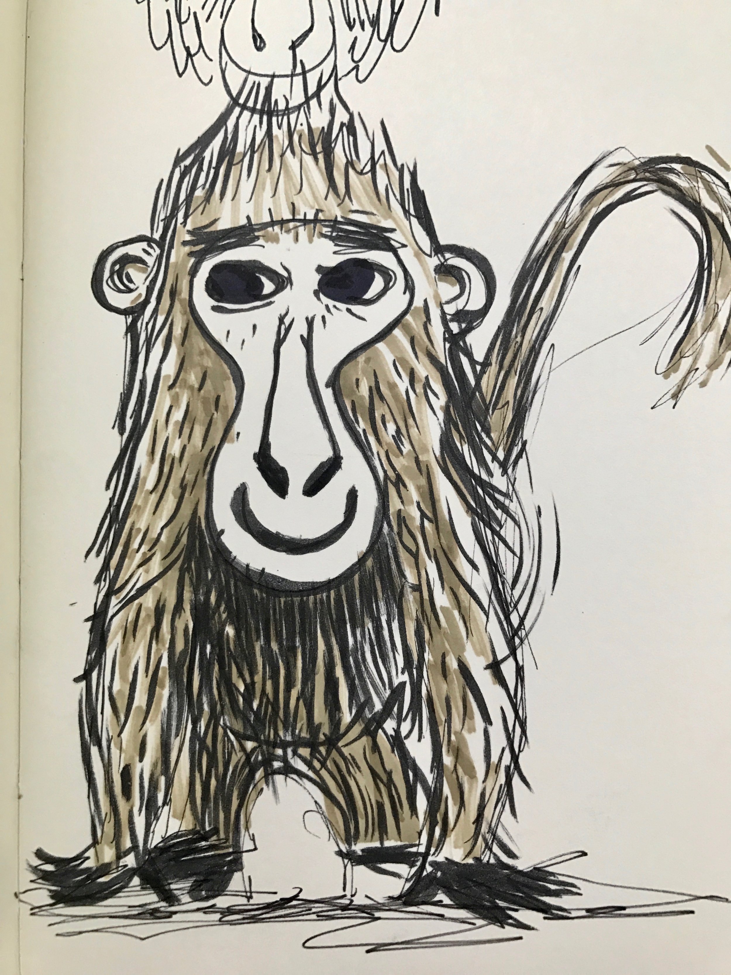 One of the first Monkey development sketches I created in working on this book. 