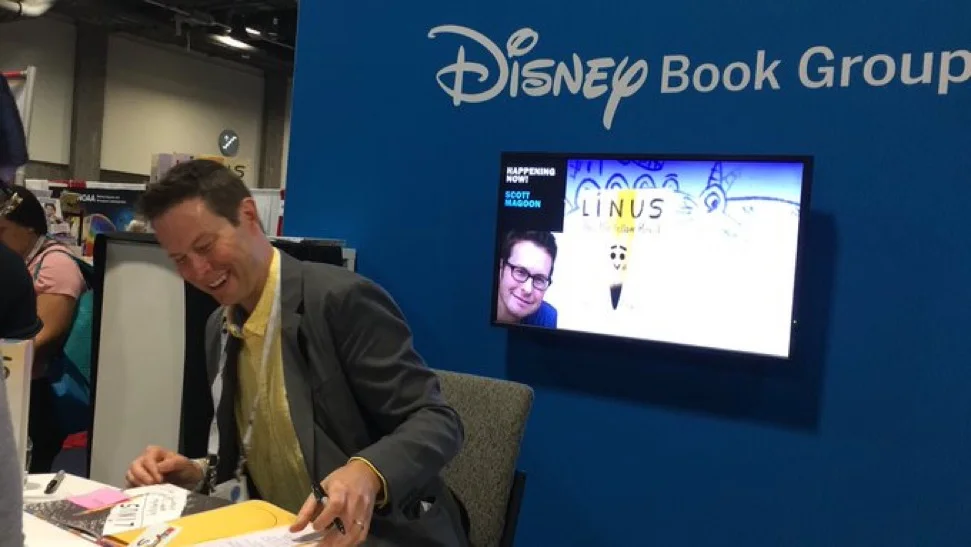 Thanks to Heather Crowley for the pic of me signing at ALA!
