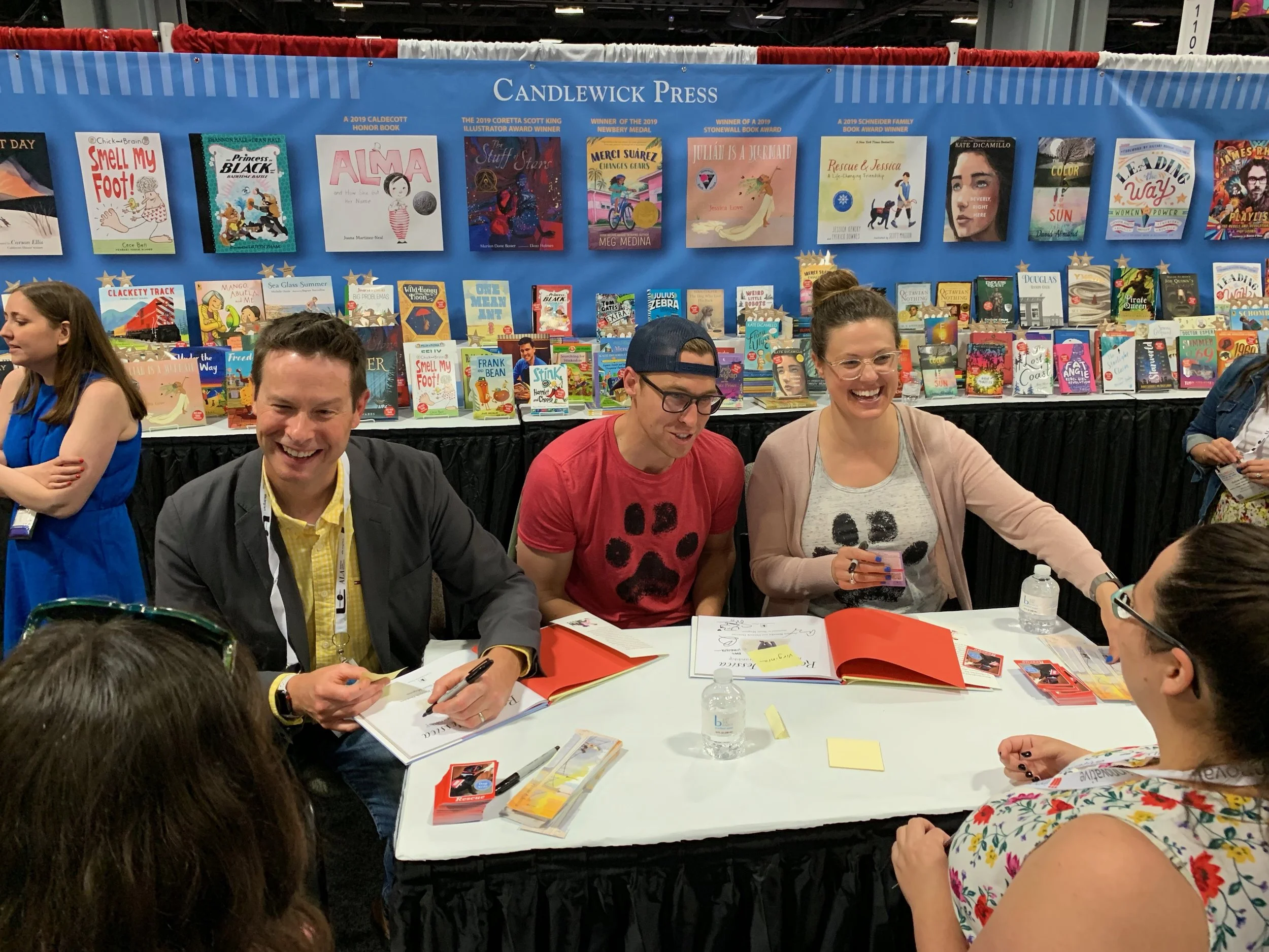 I had a ball signing with Patrick and Jessica!