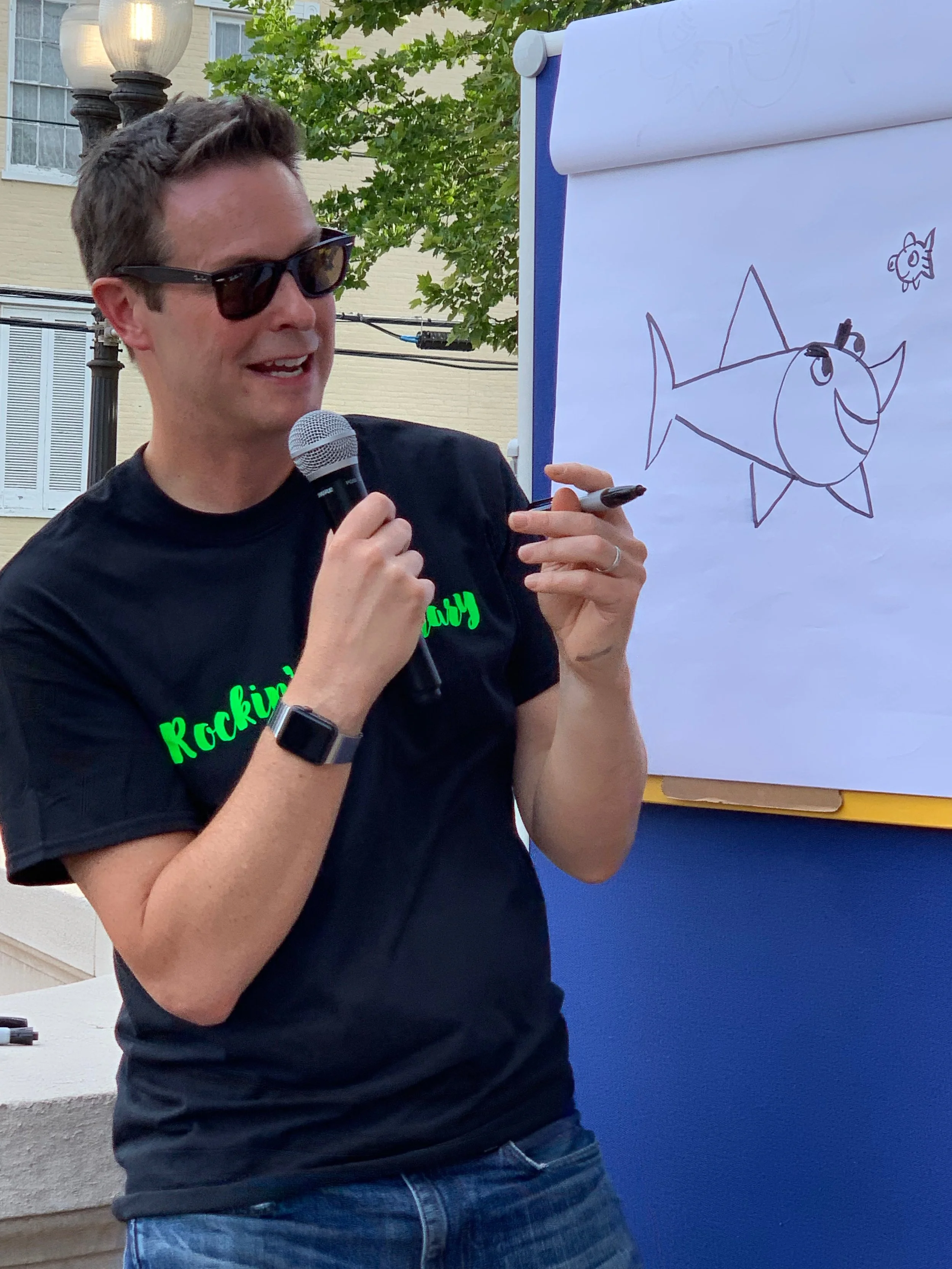 At the Shenandoah University Children’s Literature Conference, 2019.