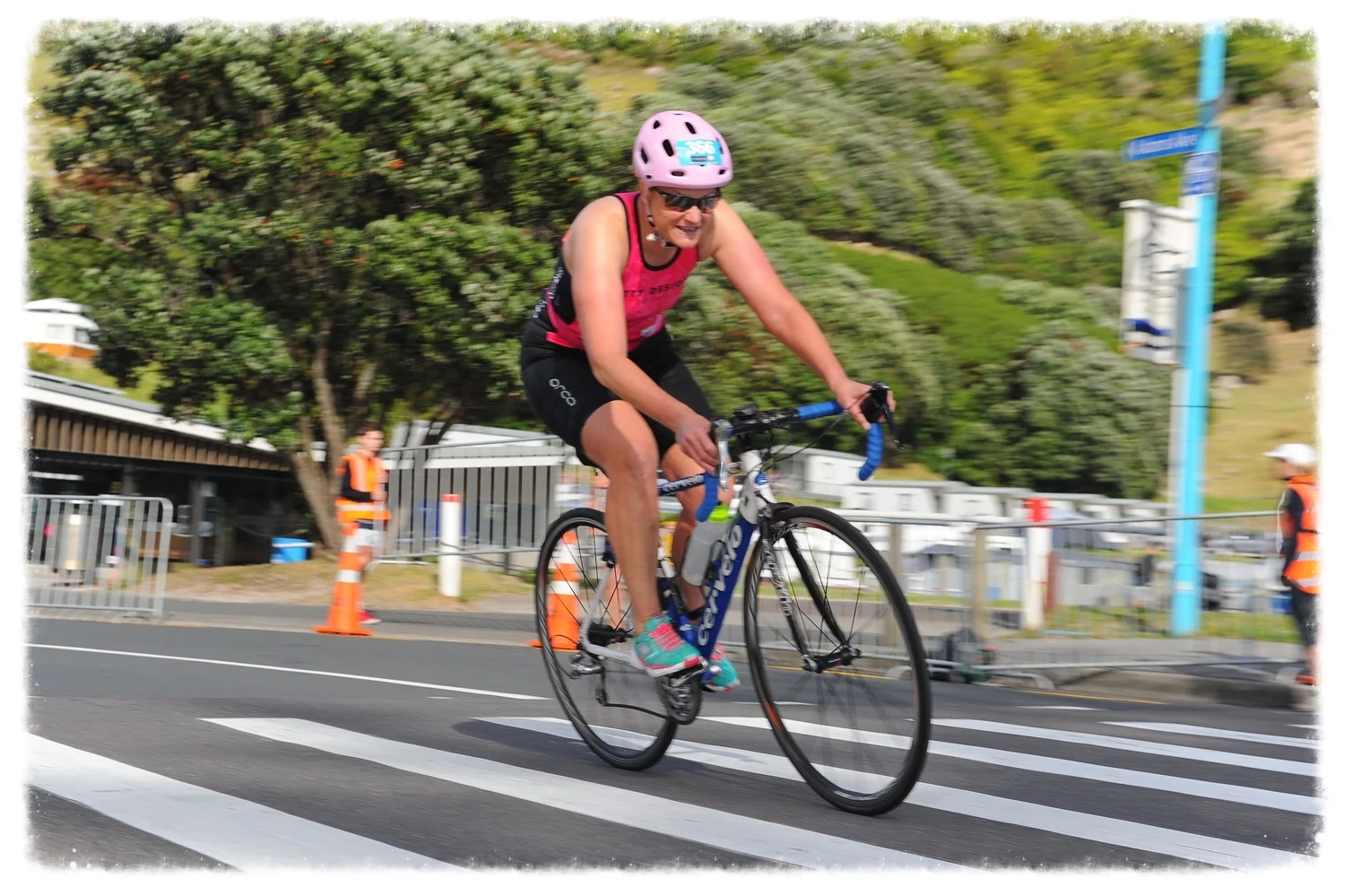 Jane hitting her stride at the Tinman Tri