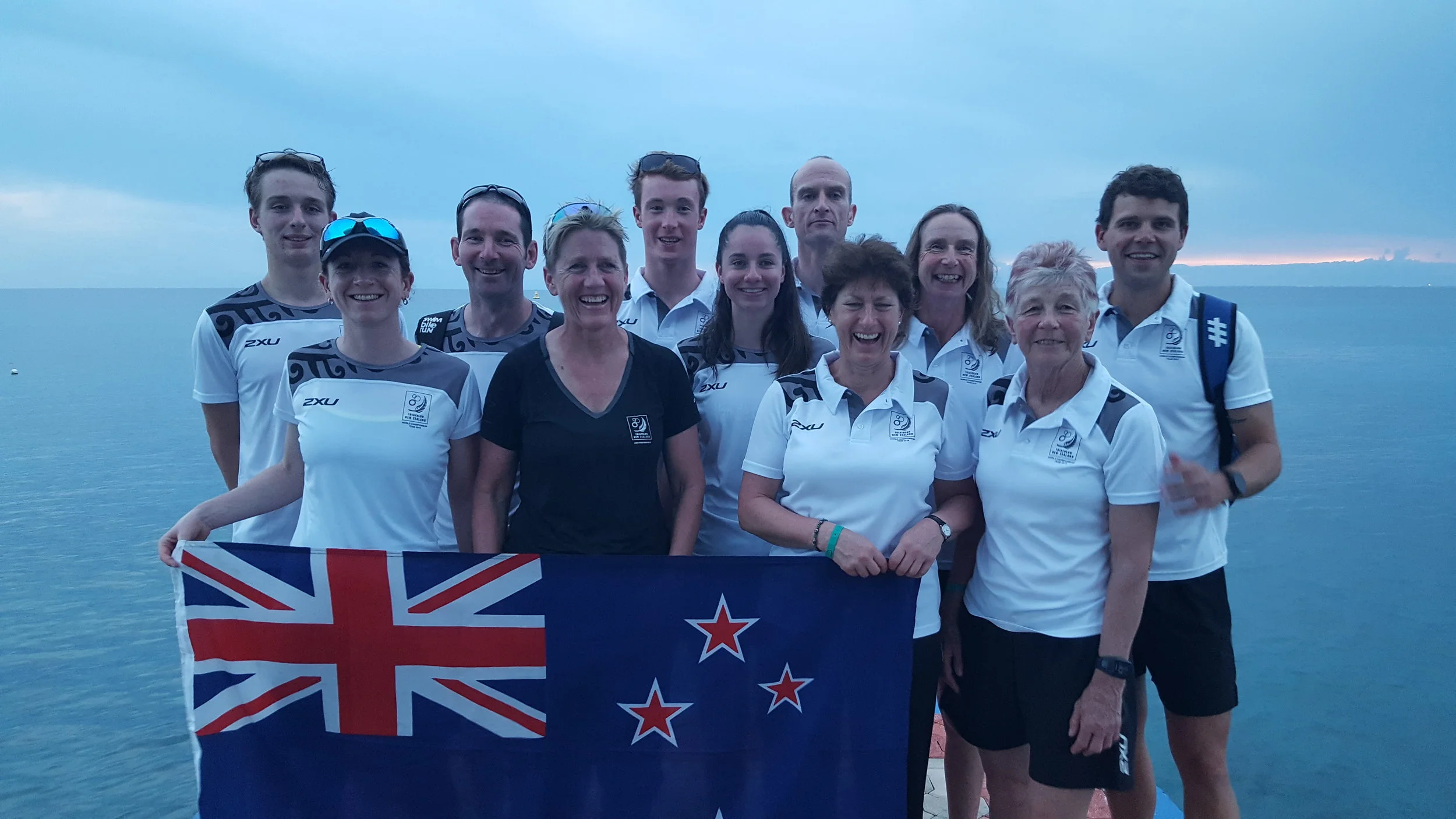 Team photo, the night before the event