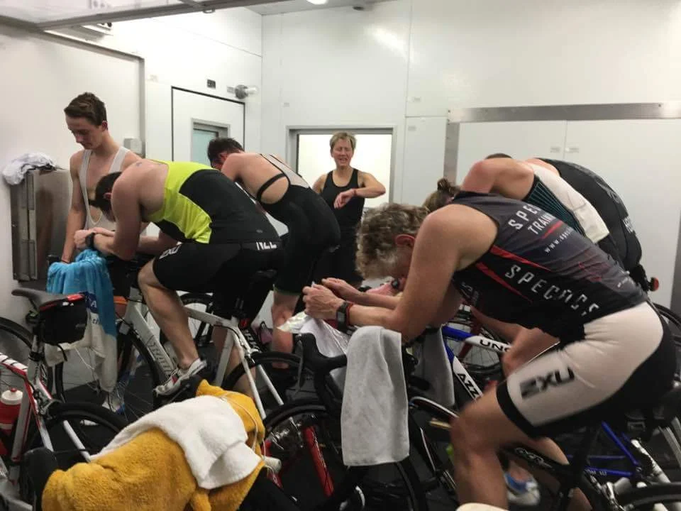Another hot session in the heat lab