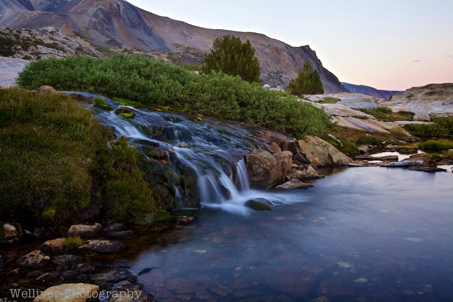 Twenty Lakes Basin, Hoover Wilderness: Cascade by Terry.