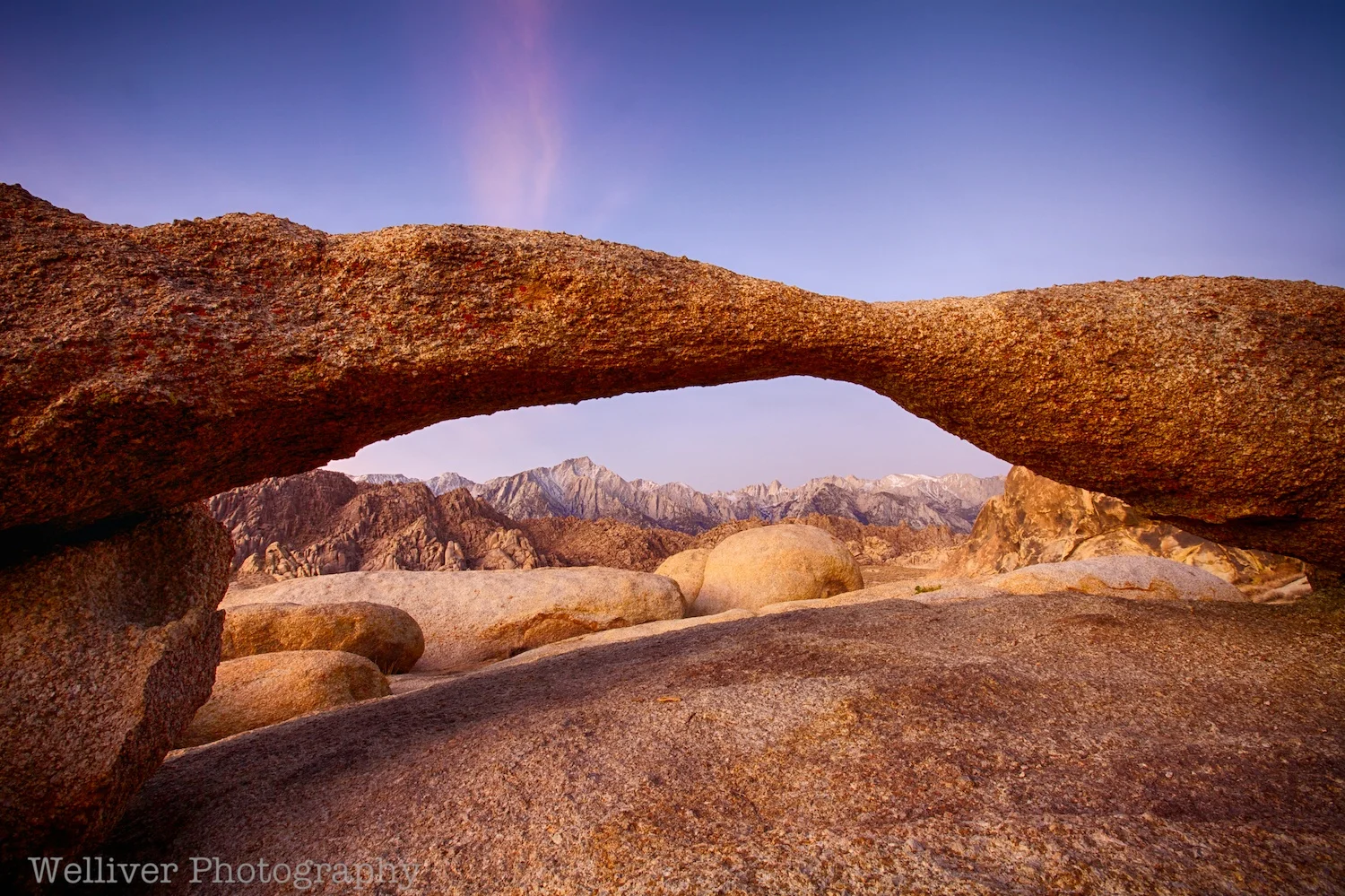 Alabama Hills: Lathe Arch by Terry.