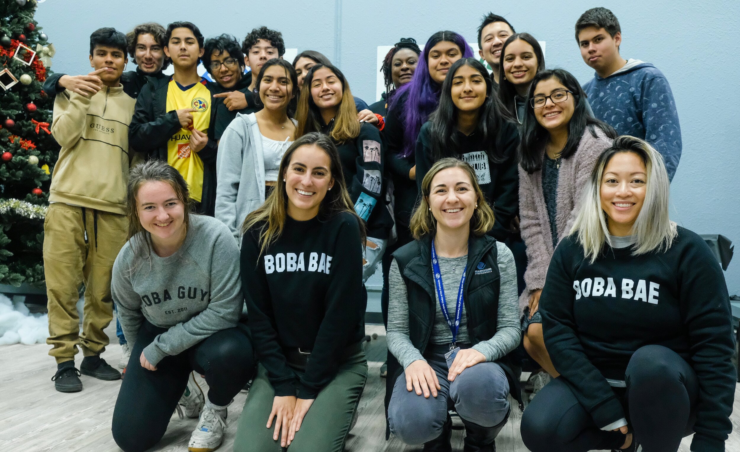 Group photo at Boys &amp; Girls club