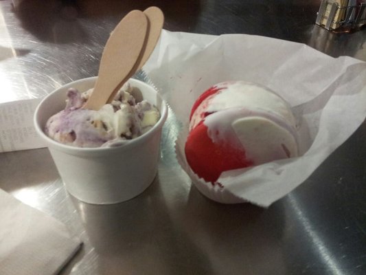 photo from Yelp by Alecks V. of Italian Macaroon Blueberry Caramel Crunch