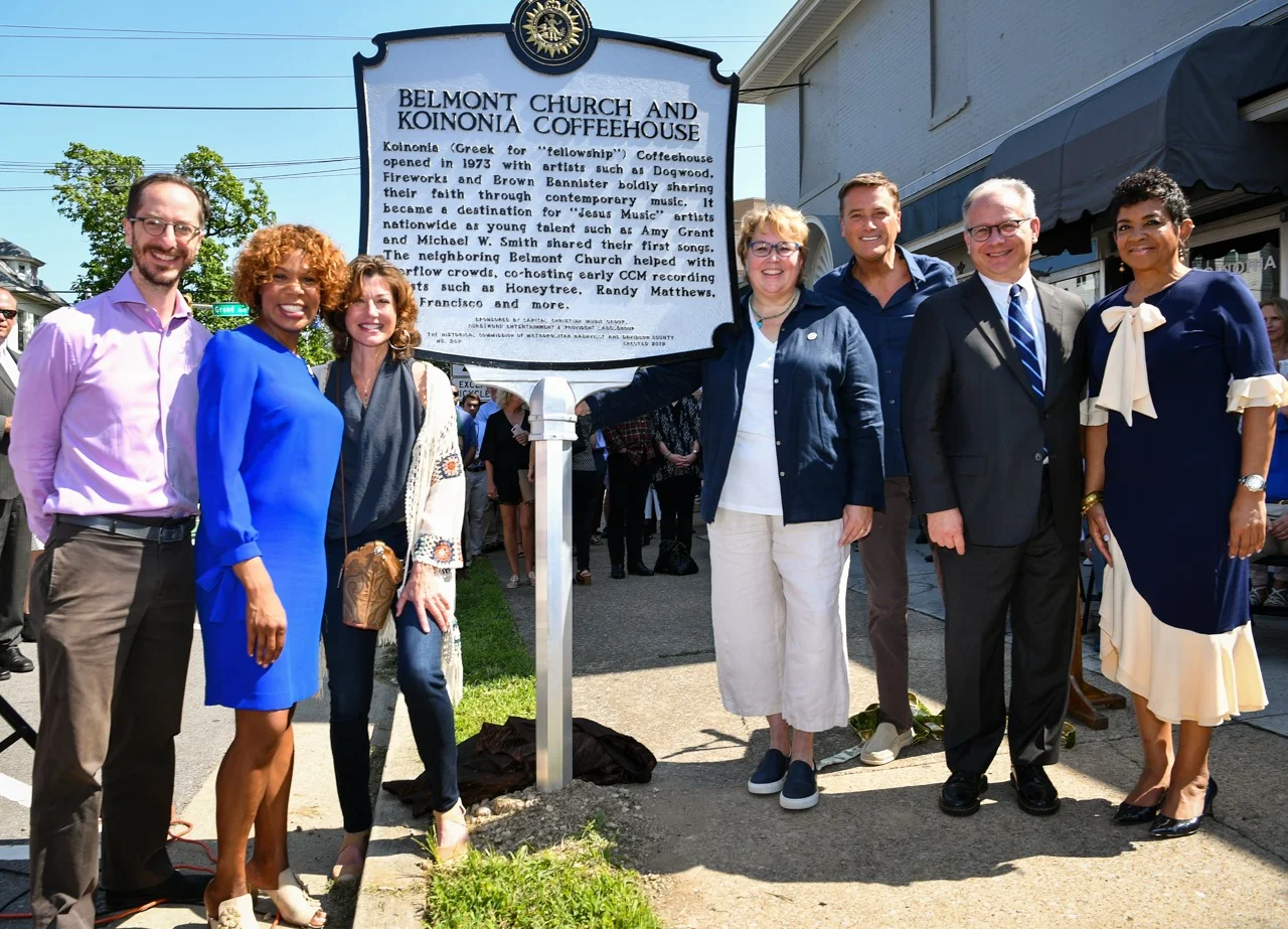 Pictured: Council Member Freddie O’Connell, Council Member Erica Gilmore, Amy Grant, Council Member Nancy VanReece, Michael W. Smith, Mayor David Briley, President/CEO Gospel Music Association, Jackie Pattilo