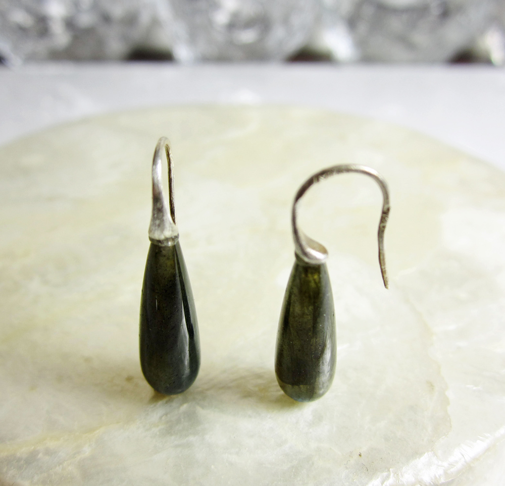 Sterling Silver and Labradorite Earrings