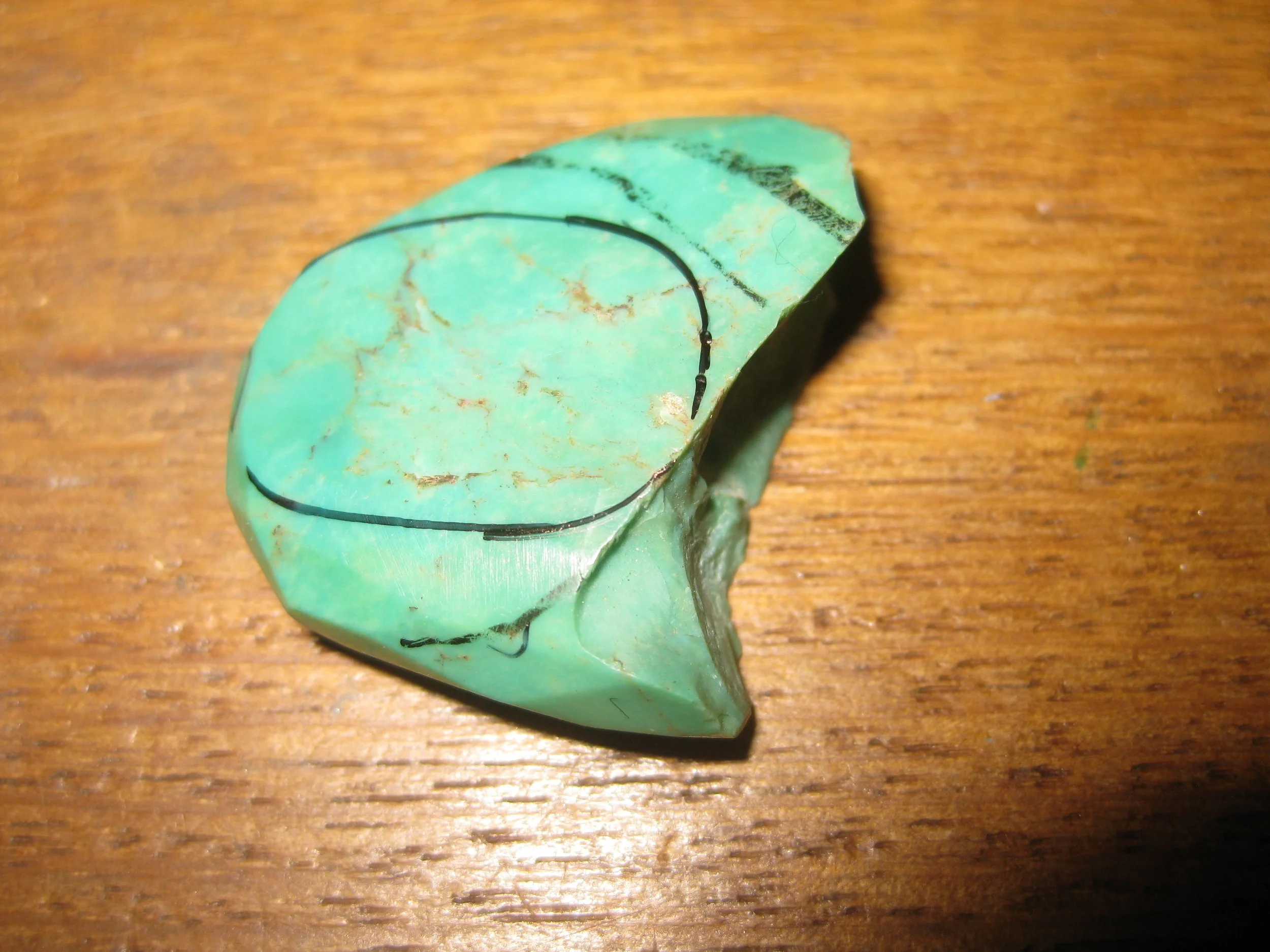 A old piece of Turquoise that is awaiting transformation. Still not sure which way I'll go with this one, but hopefully it will turn out really nice!
