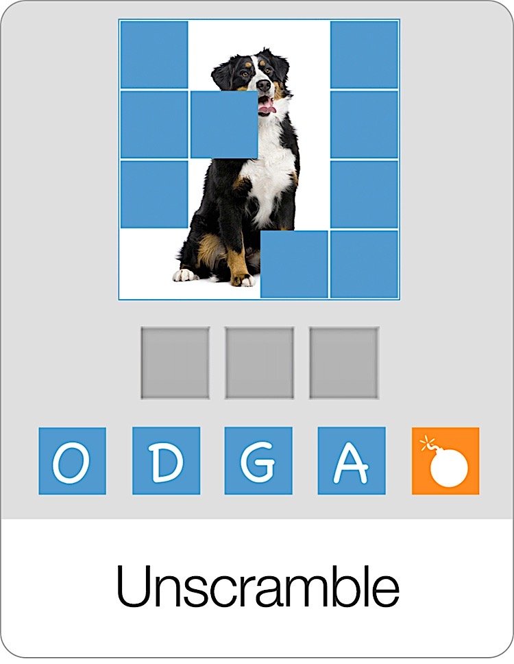 Unscramble Flashcards Game