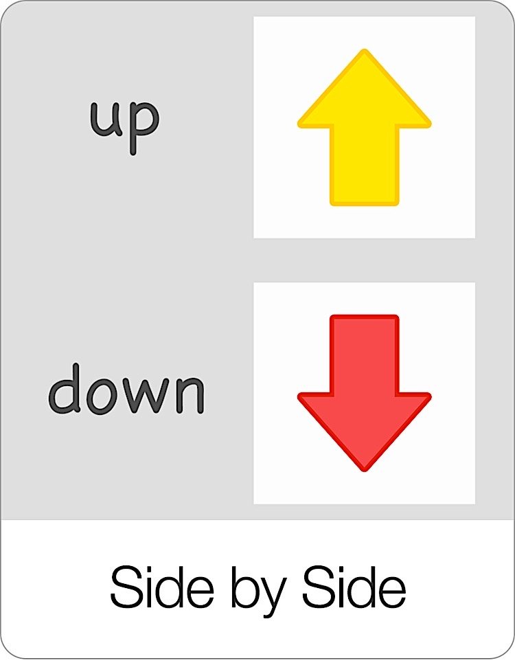 Side by Side Flashcards Logic Game