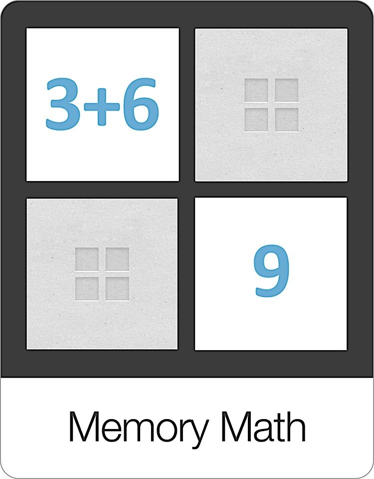 Memory Cards Early Math Kindergarten Game