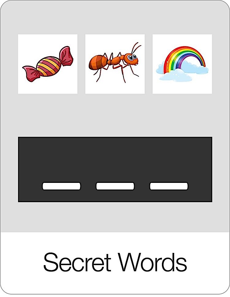 Secret Words Flashcards Game