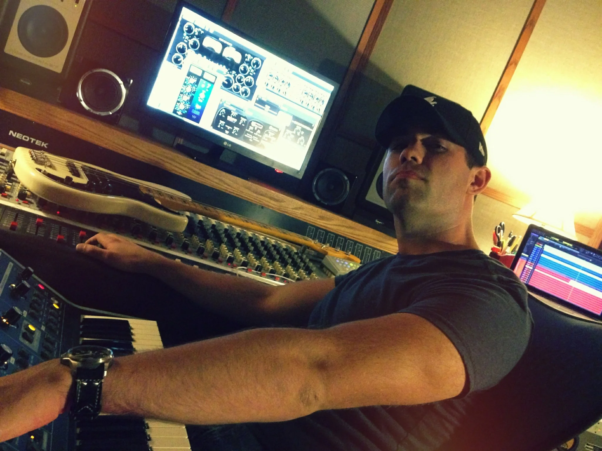 In The Studio - Gratuitous Producer Shot :)