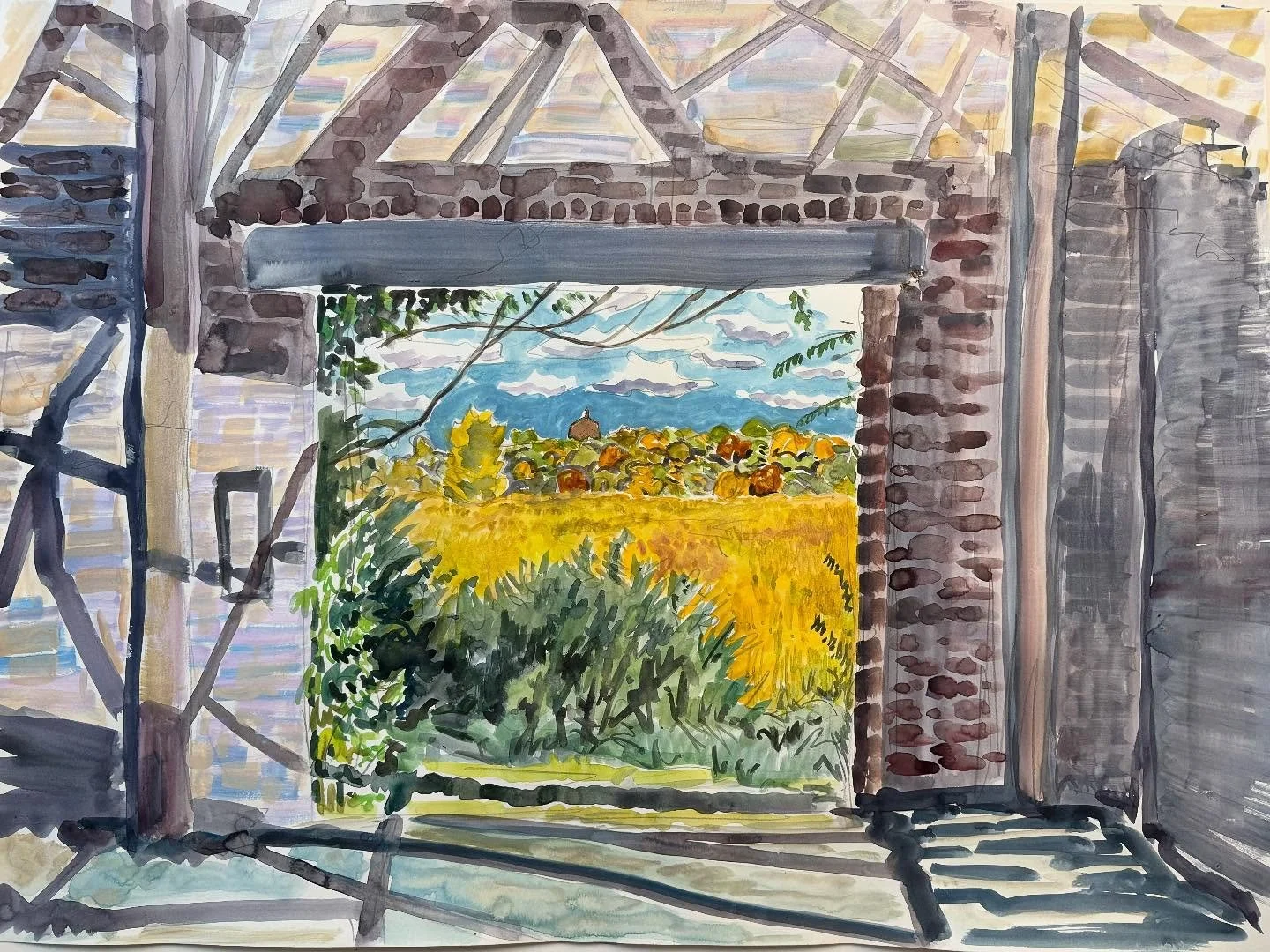 #SneakPreviewSunday new #watercolors by #JosephOpshinskyFineArt - Scranton Stuff
&bull;
&bull;
&bull;
&bull; 
#JosephOpshinsky #inliquidartist #pennsylvania #uartsalumni #phillyarts #inliquid #SneakPreview #landscape #nature #worksonpaper #scranton #