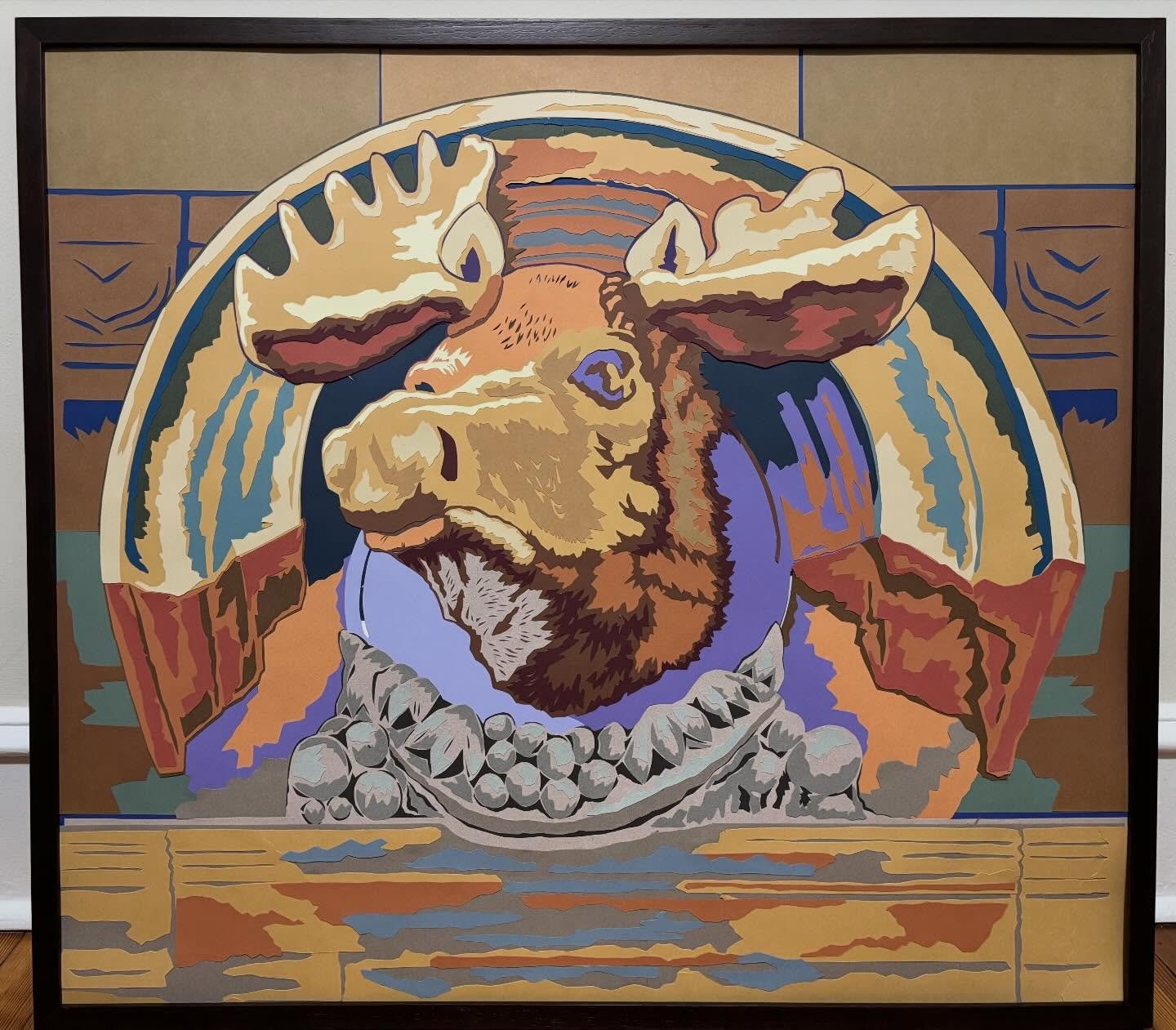 #SneakPreviewSunday new #cutpapercollage by #JosephOpshinskyFineArt - Bull Moose at the Blue Horizon on Broad Street 
&bull;
&bull;
&bull;
&bull; 
#philadelphia #phillyart
